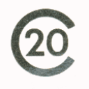 Cal 20 sailboat — mainsail insignia