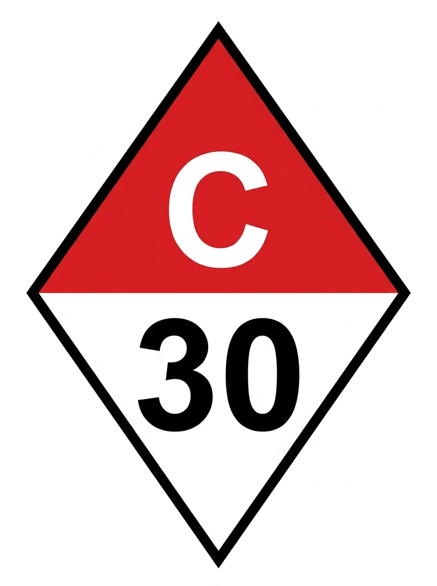 Catalina 30 sailboat — sail insignia